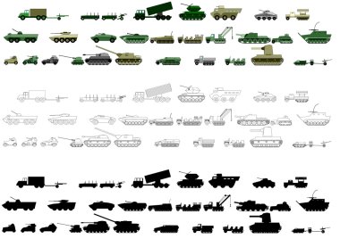 Armored vehicles clipart