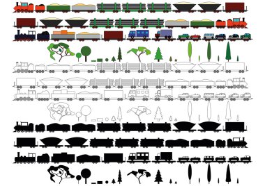 Toys steam locomotives 2 clipart