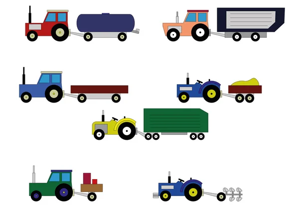 Tracteurs pour enfants — Image vectorielle