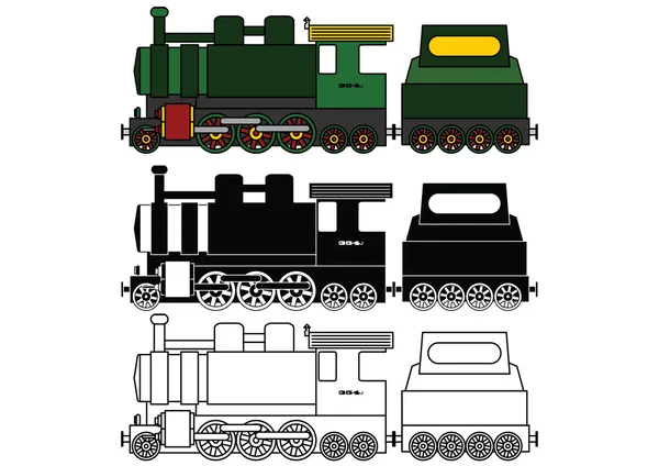Children's trains 6 — Stock Vector
