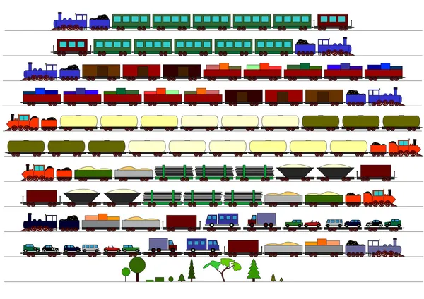 Trens infantis Gráficos De Vetores