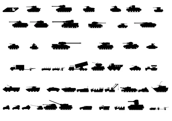 Silhouettes de véhicules 3 — Image vectorielle