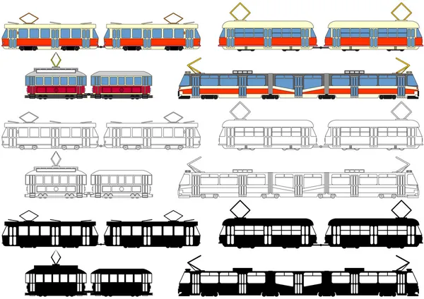 Tramways, Tramway Illustrations De Stock Libres De Droits