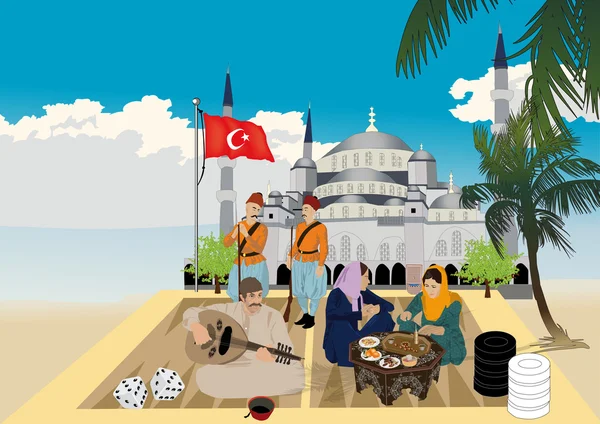 Turecká hra — Stock fotografie