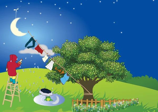 lavanderia sulla luna