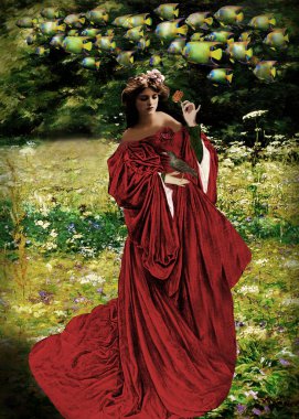 Balıklar baharda açar ve uzayda yelken açar.