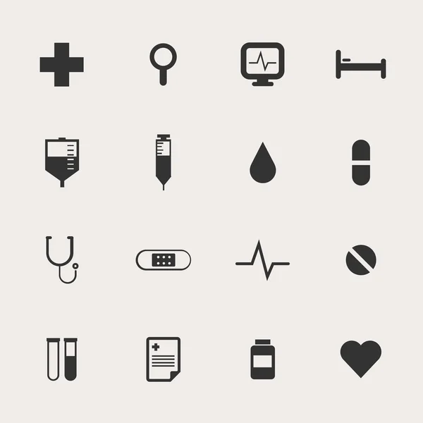 Ensemble d'icônes hôpital — Image vectorielle