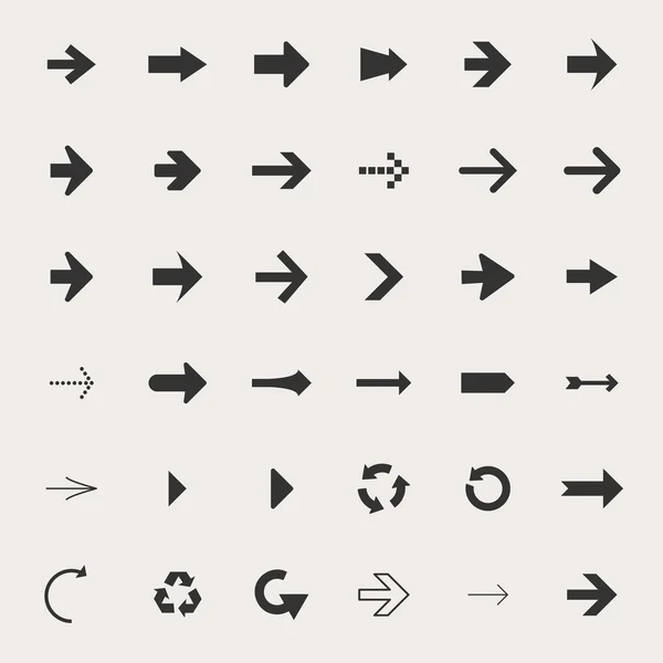 Arrow Icon Set Vector Graphics