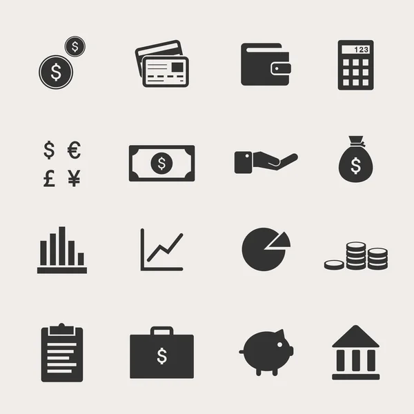 Finance Icon Set Stock Illustration