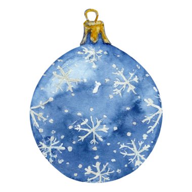 Yazdırma, Kartpostal, Paket Kağıdı veya diğer Dekor için suluboya Noel süsleri