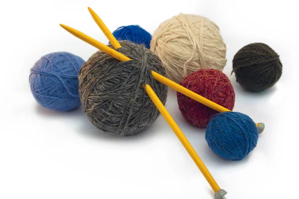 Knitting, threads — Stock Photo, Image