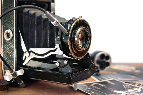 Vintage camera en retro items — Stockfoto