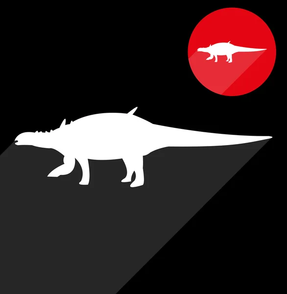 Dinosaur silhuet – Stock-vektor