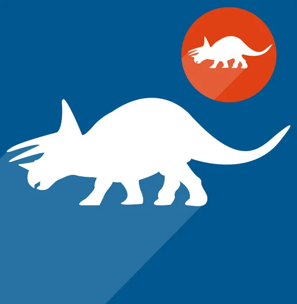 Triceratops dinosaurus — Stockový vektor