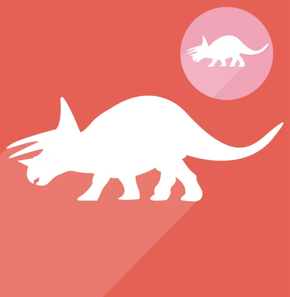 Dinossauro Triceratops — Vetor de Stock