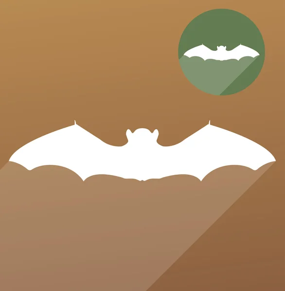 Silueta de murciélago — Archivo Imágenes Vectoriales
