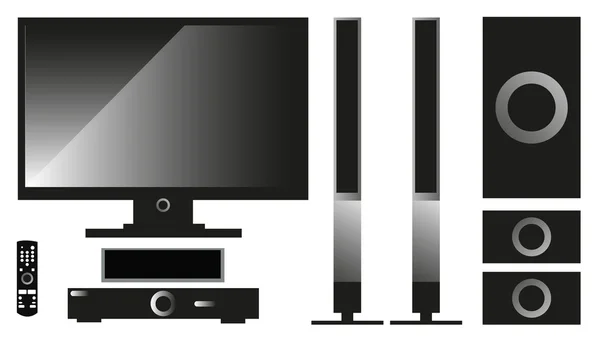 Sistema de home theater —  Vetores de Stock