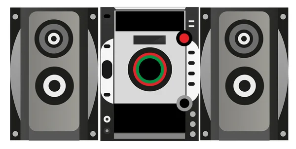 Reproductor de cassette de audio — Archivo Imágenes Vectoriales