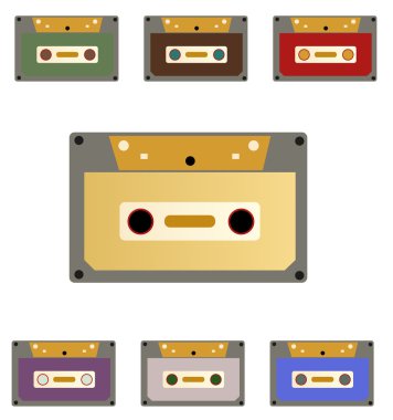 Retro kaset küme