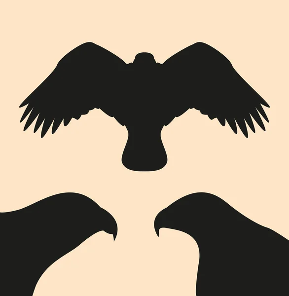 Eagle Silhouette — Stock Vector