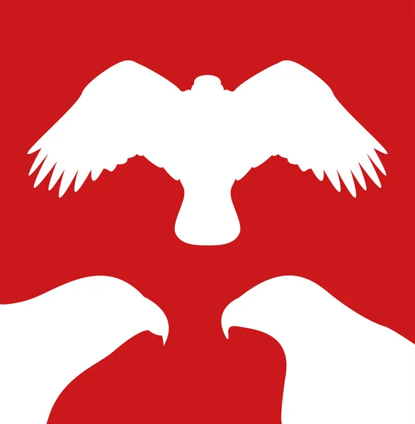 Eagle silhouet — Stockvector