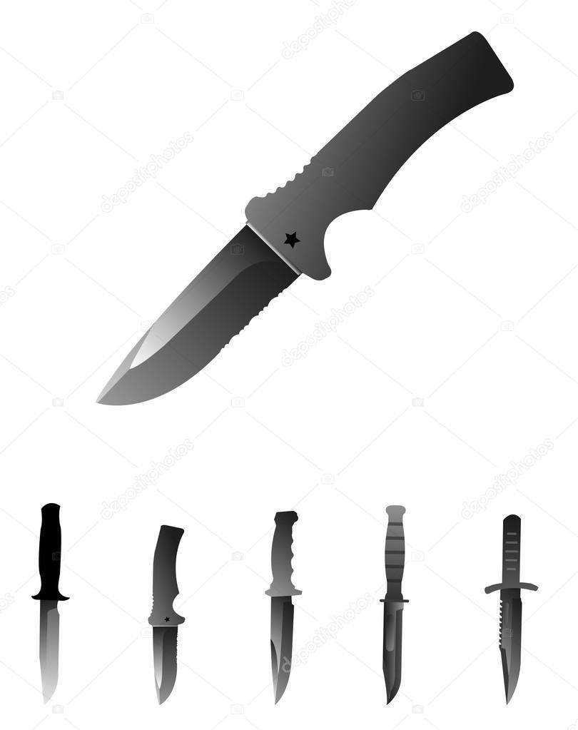 Military knives set