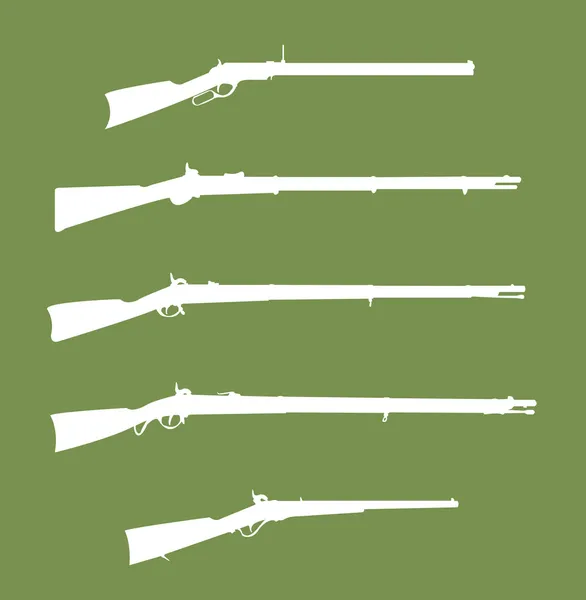 Ilustración de rifles — Vector de stock