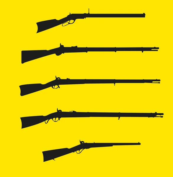 Ilustração rifle — Vetor de Stock