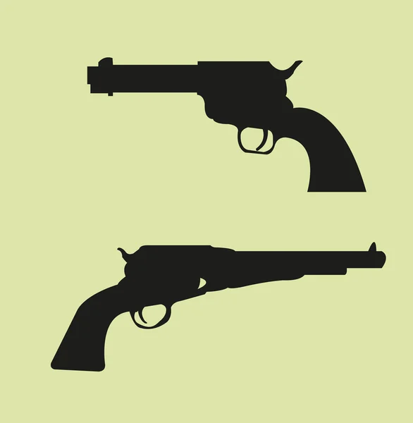 Ilustração do revólver — Vetor de Stock