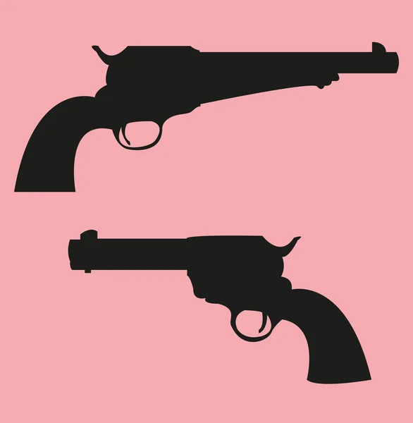 Revolver ilustration — Stockvector