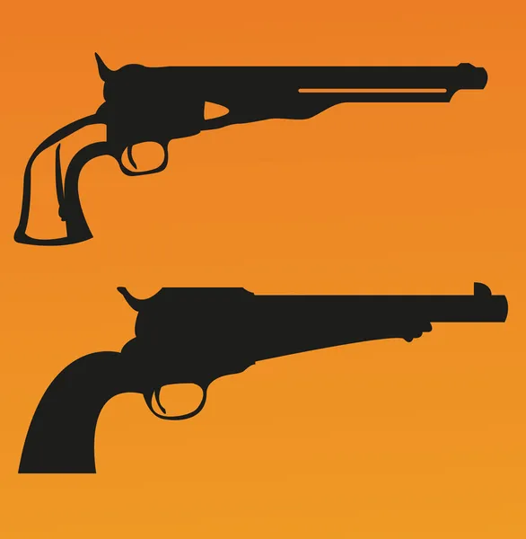 Revolver ilustrační — Stockový vektor