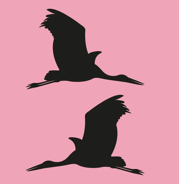 Stork ilustration — Stok Vektör