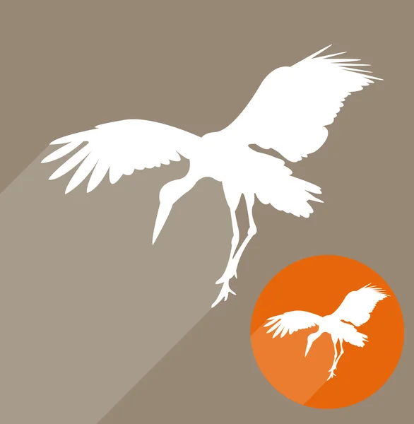 Ilustration of Stork — Stock Vector
