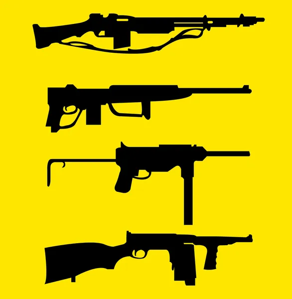 Conjunto de icono de arma — Vector de stock