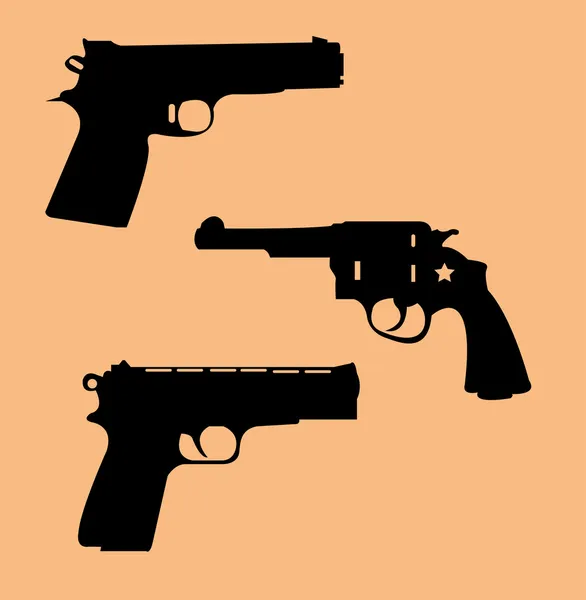 Weapon icon set — Stock Vector