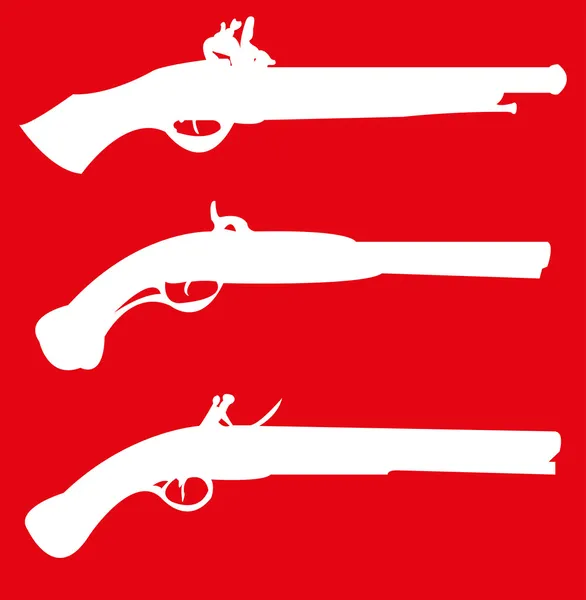 Armas de guerra civil — Vector de stock