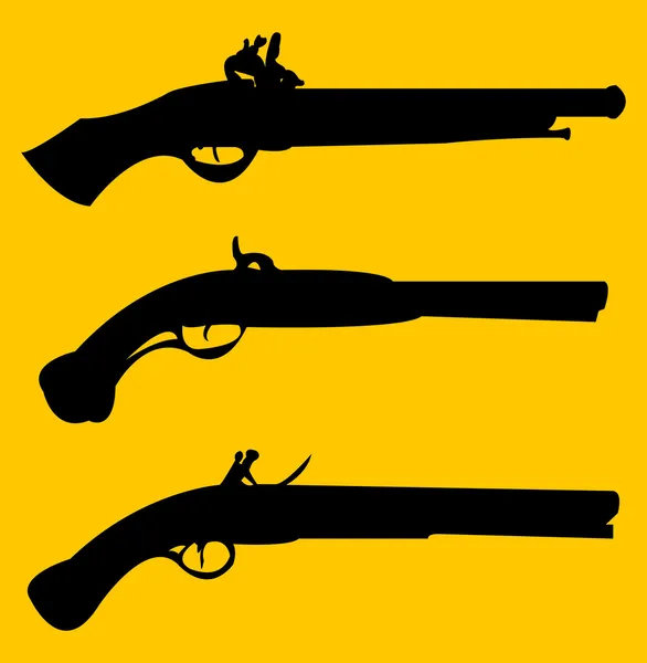 Armas de guerra civil — Vector de stock