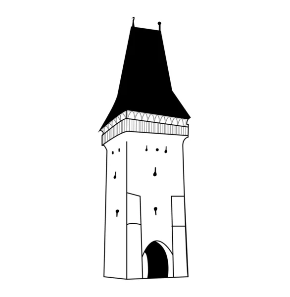 Burgturm — Stockvektor