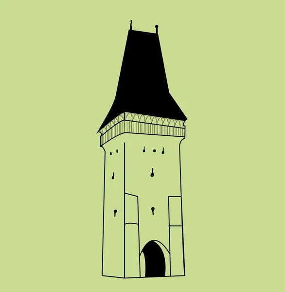 Torre del castillo — Vector de stock