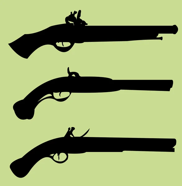 Armas de guerra civil — Vector de stock