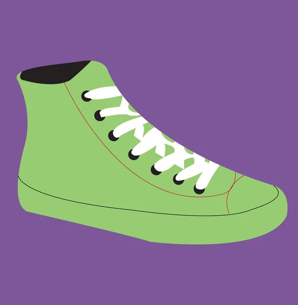 Bir spor ayakkabı — Stok Vektör