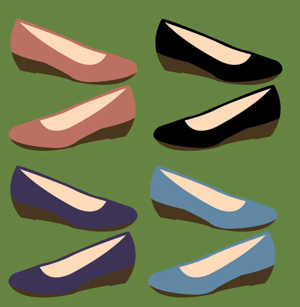 Dámská obuv — Stockový vektor