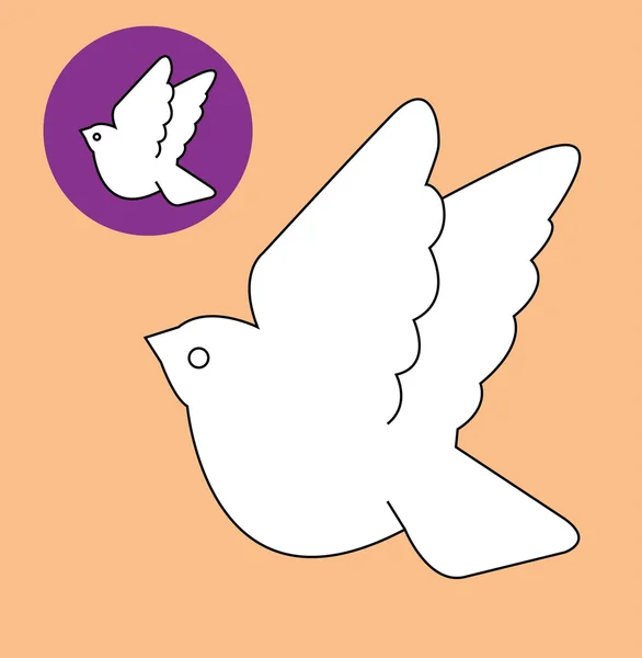 White doves — Stock Vector