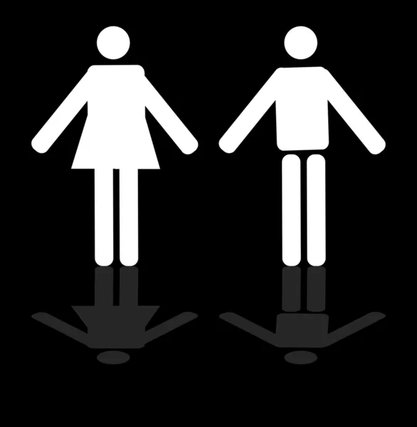 Homme et femme signe — Image vectorielle