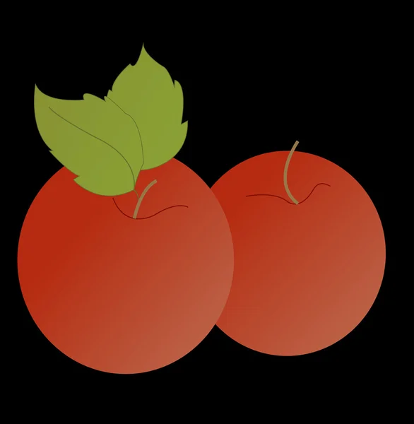 Äpfel-Symbol — Stockvektor