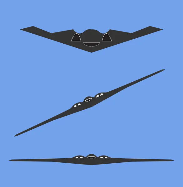 Avion militaire — Image vectorielle