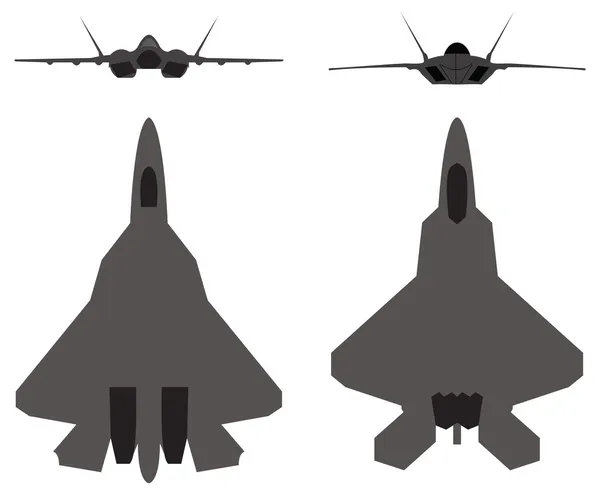 Katonai repülőgépek — Stock Vector