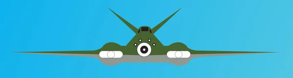 戦闘機飛行機 — ストックベクタ