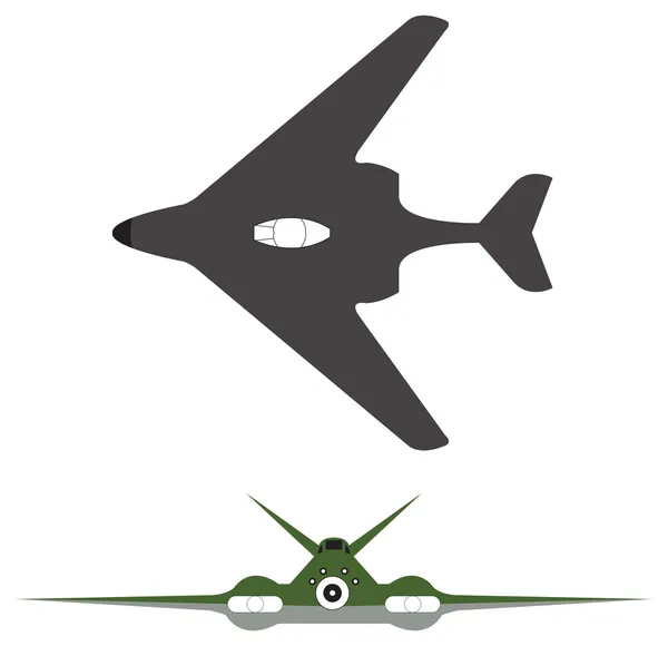 Fighter uçak — Stok Vektör