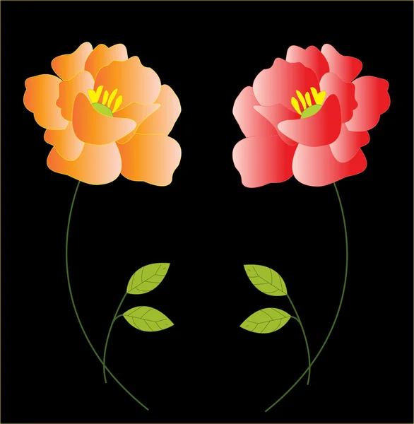 Mooie bloemen — Stockvector